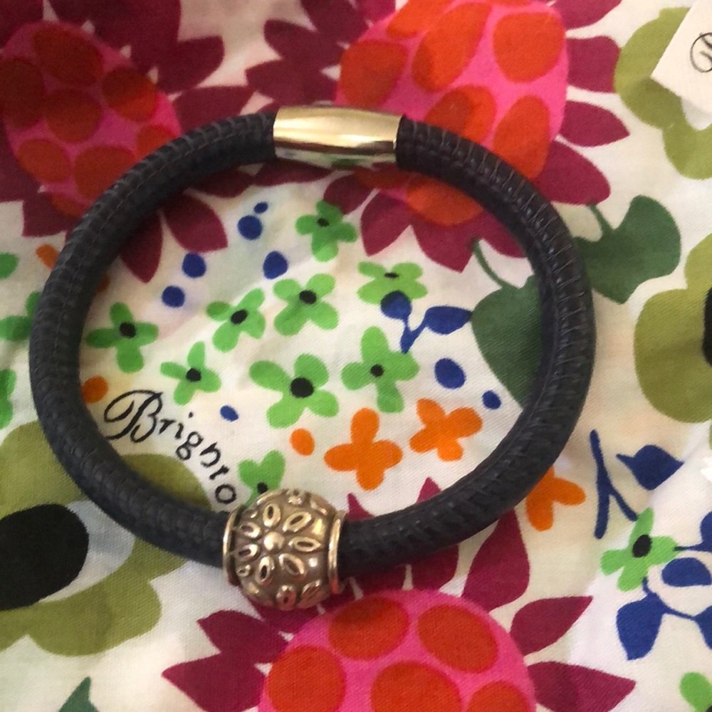 Brighton Woodstock bracelet with bead charm.
